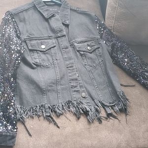 Black jean jacket